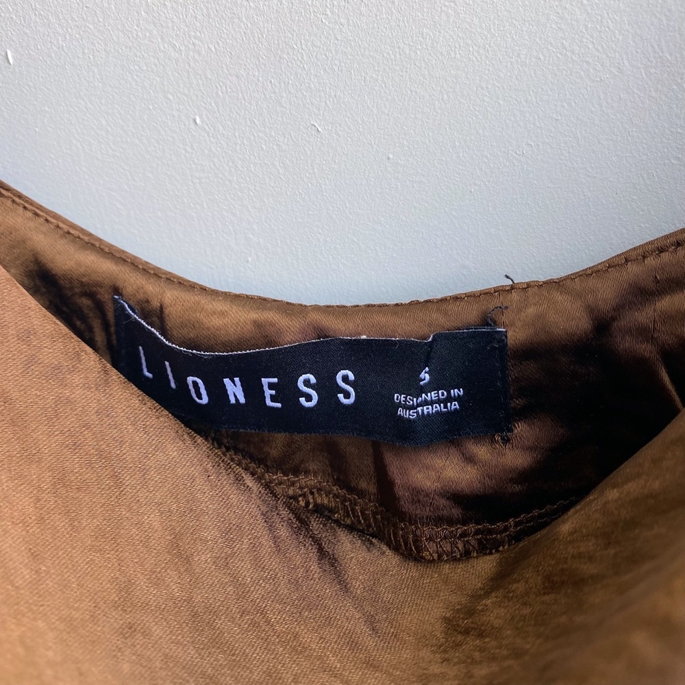 Lioness String Along Ruched Cami in Brown - Picture 5 of 6